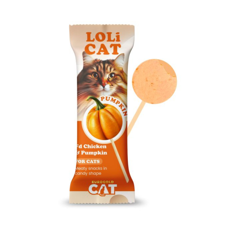 EUROGOLD CAT LOLİCAT KEDİ ÖDÜL LOLİPOP 1.5 GR BALKABAKLI - 15'Lİ .5